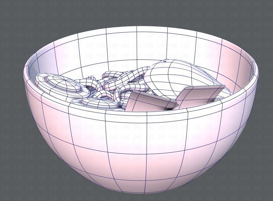 Ramen V01 Low-poly 3D model_13