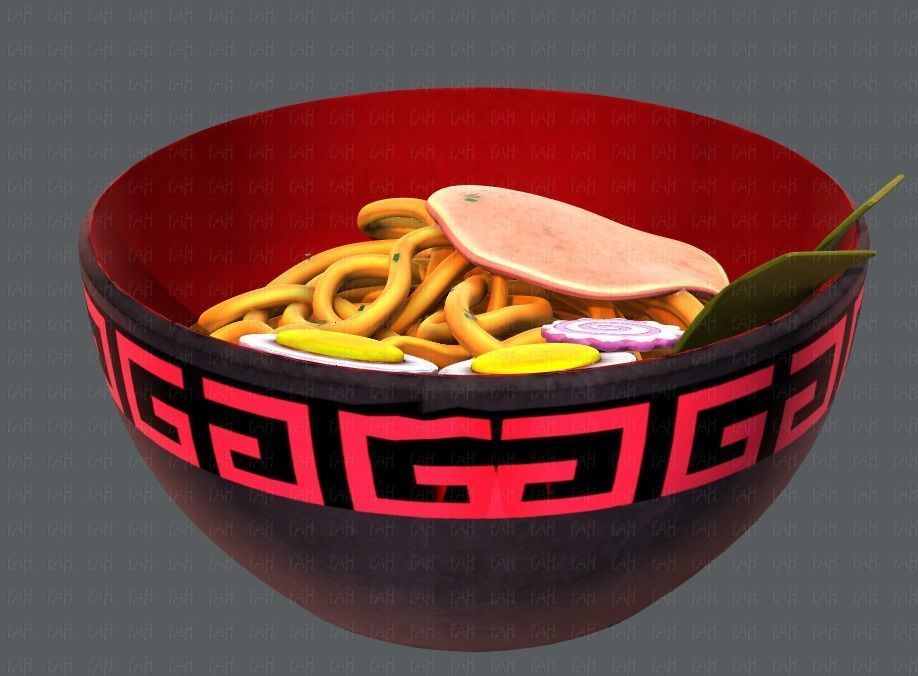 Ramen V01 Low-poly 3D model_6