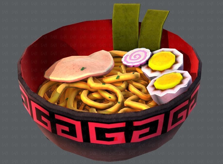 Ramen V01 Low-poly 3D model_39