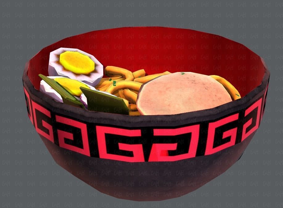 Ramen V01 Low-poly 3D model_20