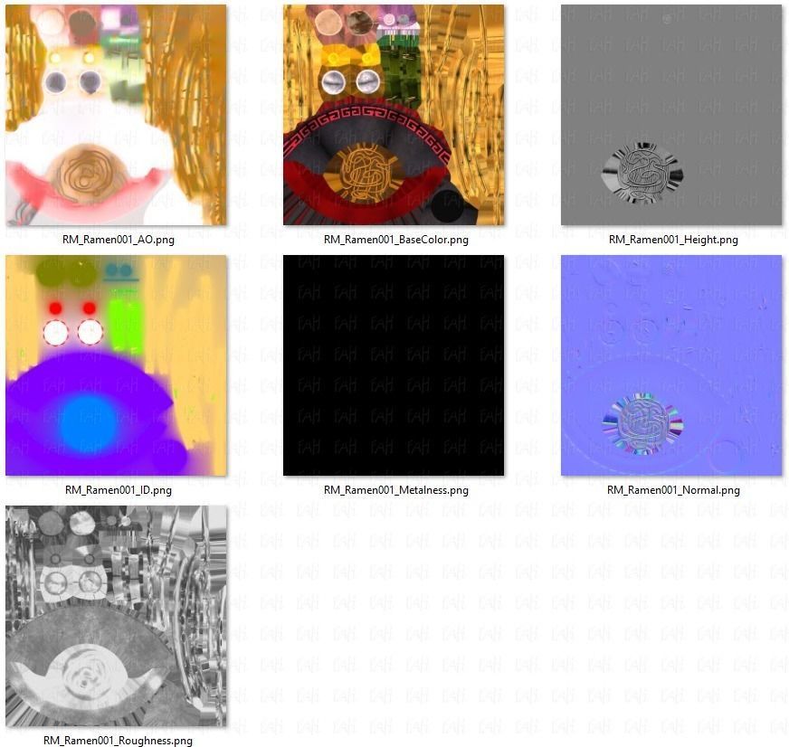 Ramen V01 Low-poly 3D model_46