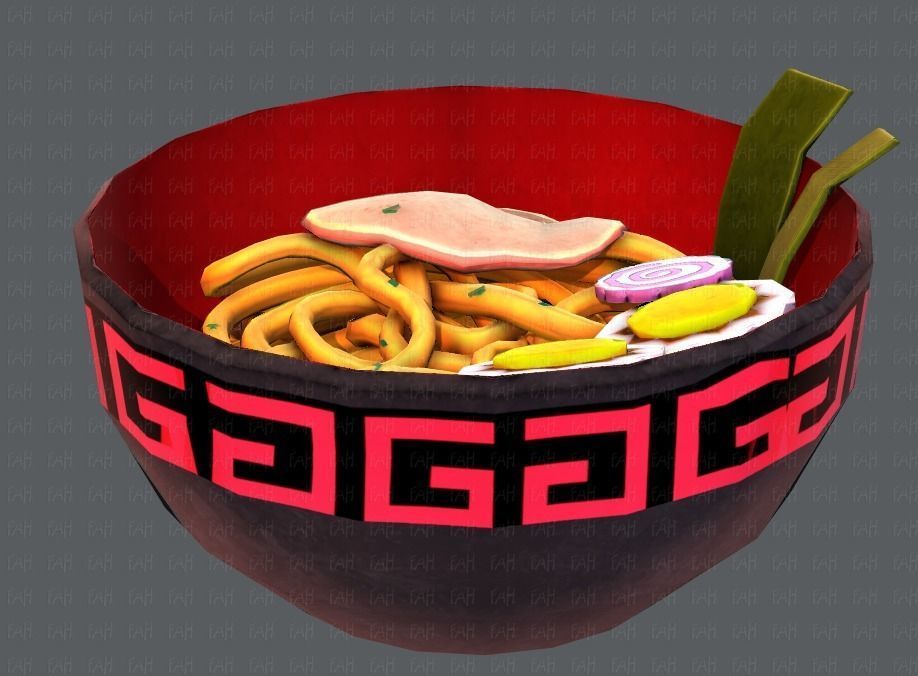 Ramen V01 Low-poly 3D model_23