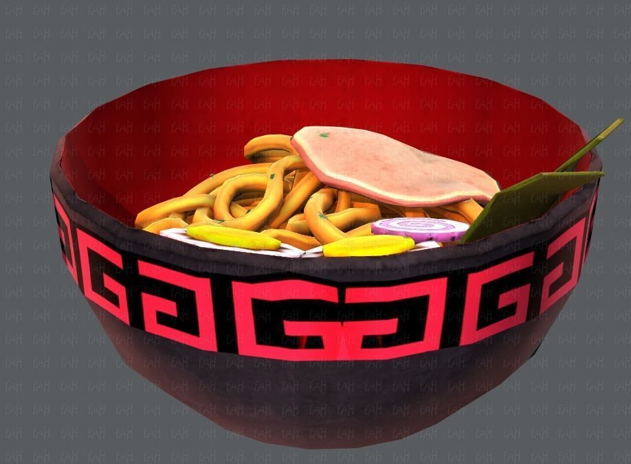 Ramen V01 Low-poly 3D model_22