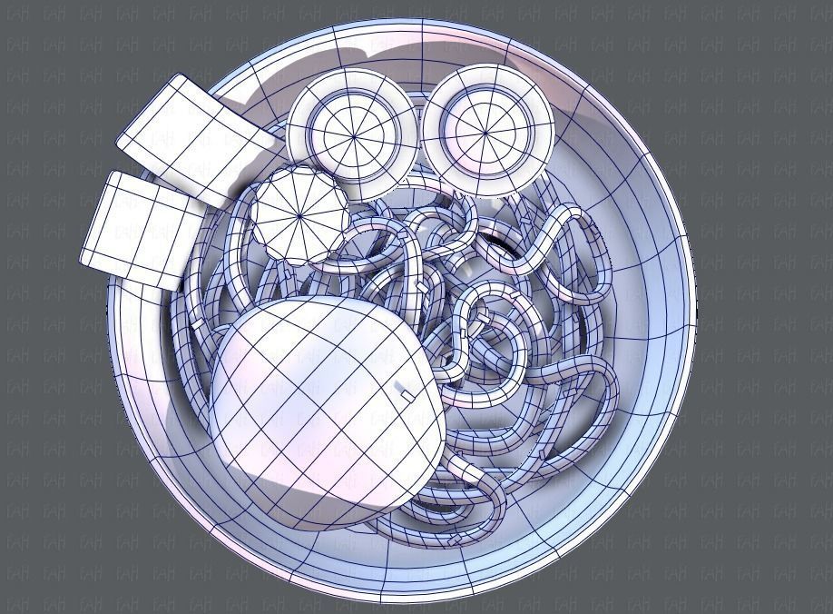 Ramen V01 Low-poly 3D model_42
