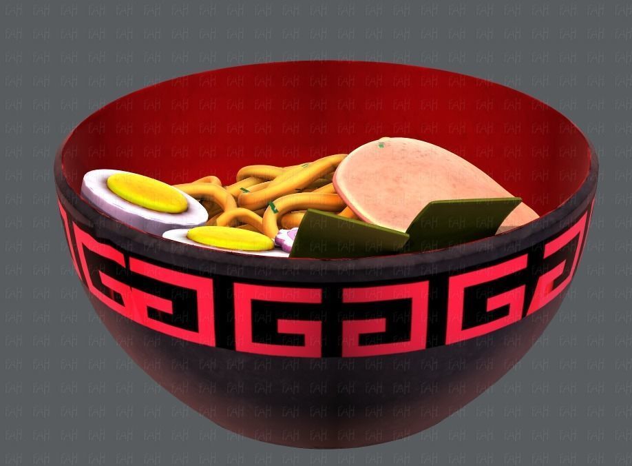 Ramen V01 Low-poly 3D model_5