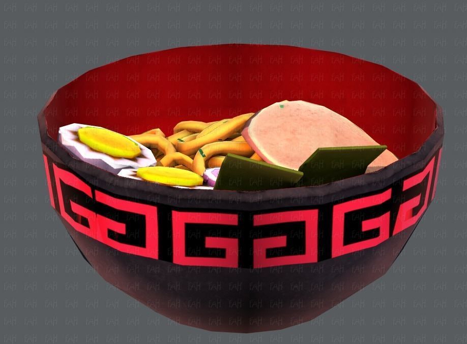 Ramen V01 Low-poly 3D model_21