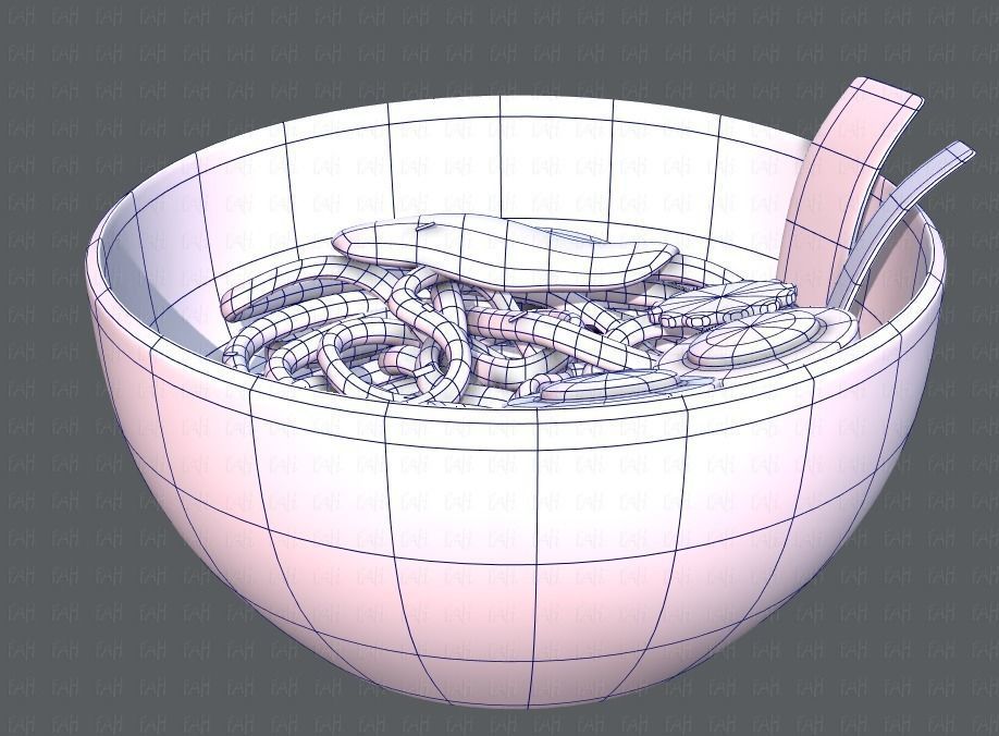 Ramen V01 Low-poly 3D model_15