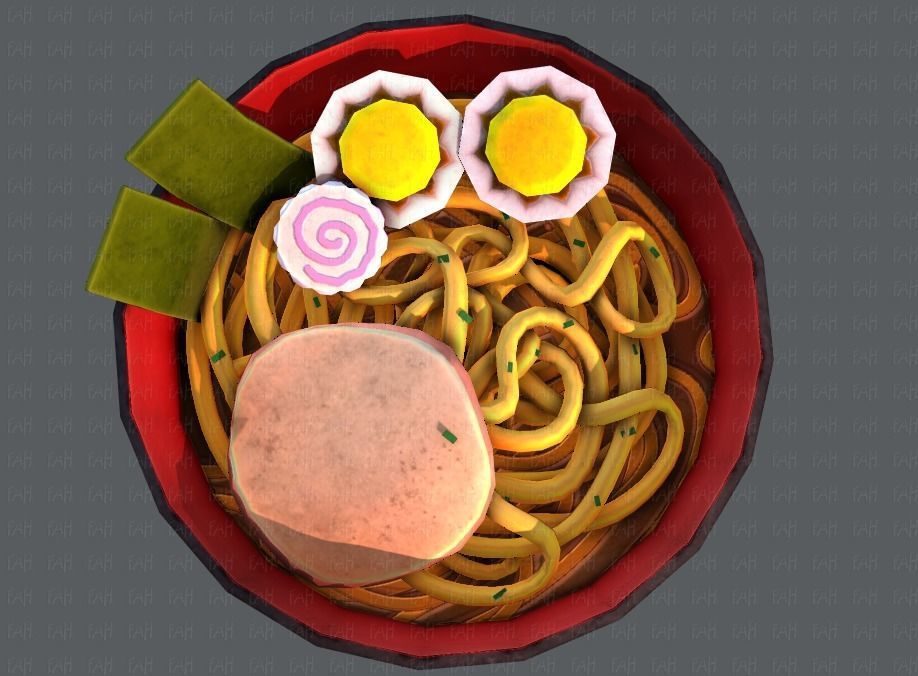 Ramen V01 Low-poly 3D model_43