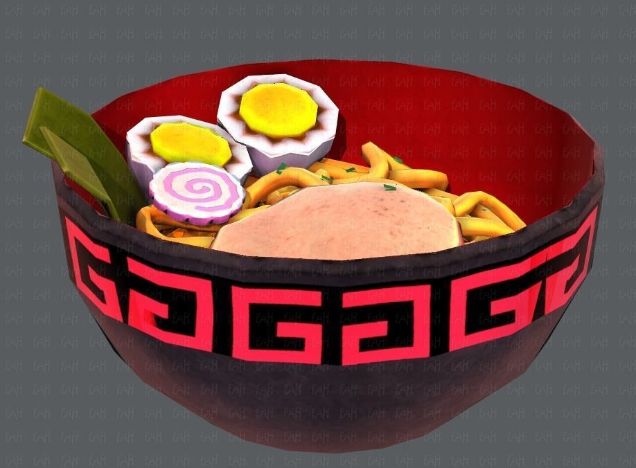 Ramen V01 Low-poly 3D model_19