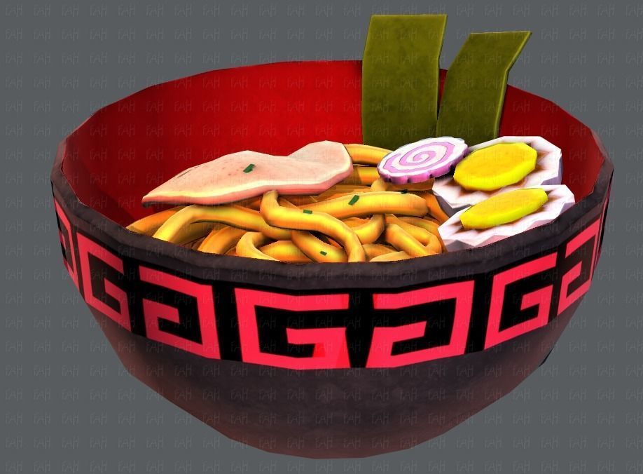 Ramen V01 Low-poly 3D model_24