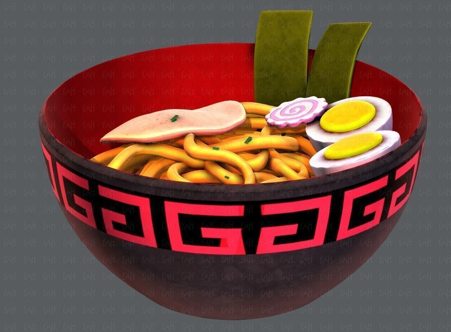 Ramen V01 Low-poly 3D model_8