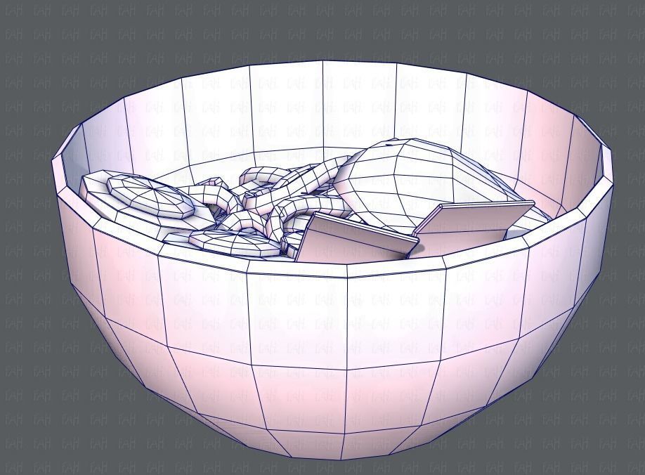 Ramen V01 Low-poly 3D model_29