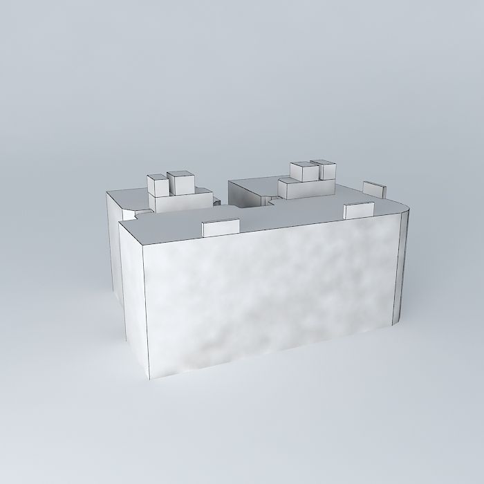 Building at Center  Rosario Santa Fe Argentina Free 3D model_3