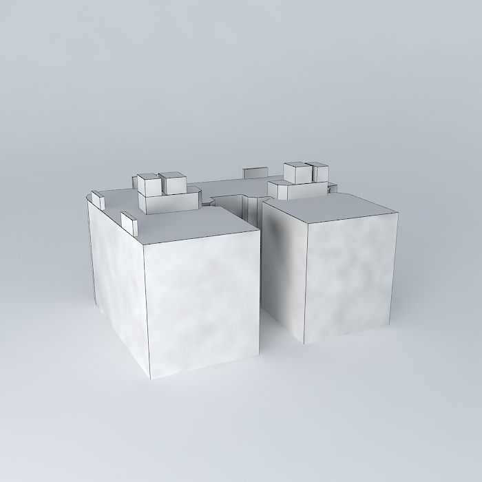 Building at Center  Rosario Santa Fe Argentina Free 3D model_4