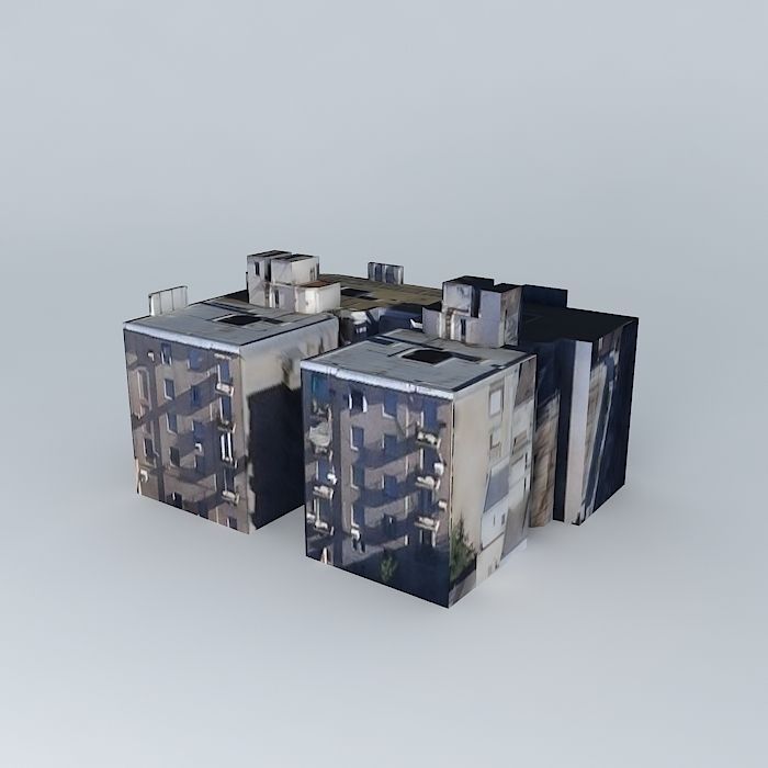 Building at Center  Rosario Santa Fe Argentina Free 3D model_1