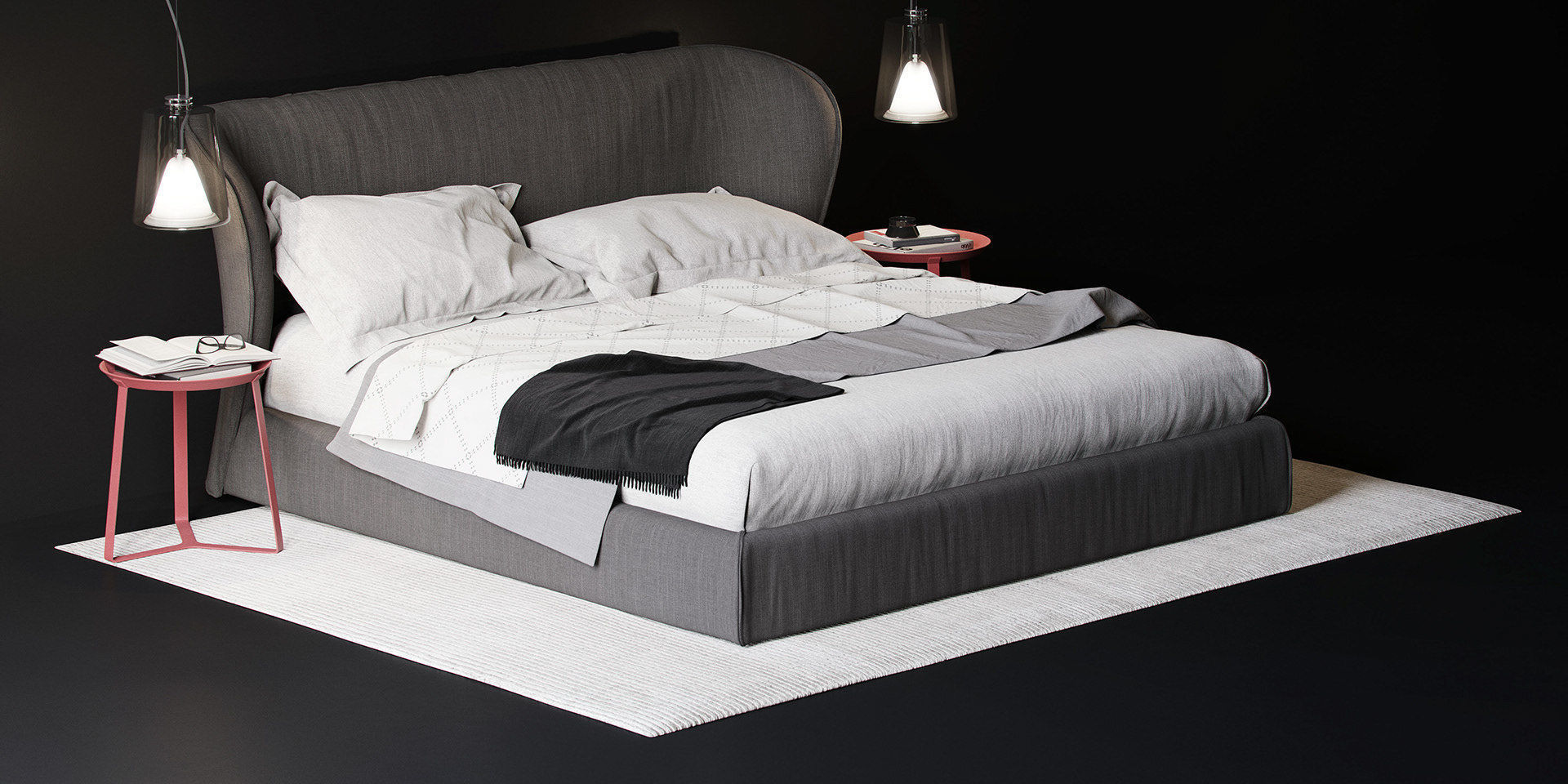 Natuzzi Oasi BED 3D model_0