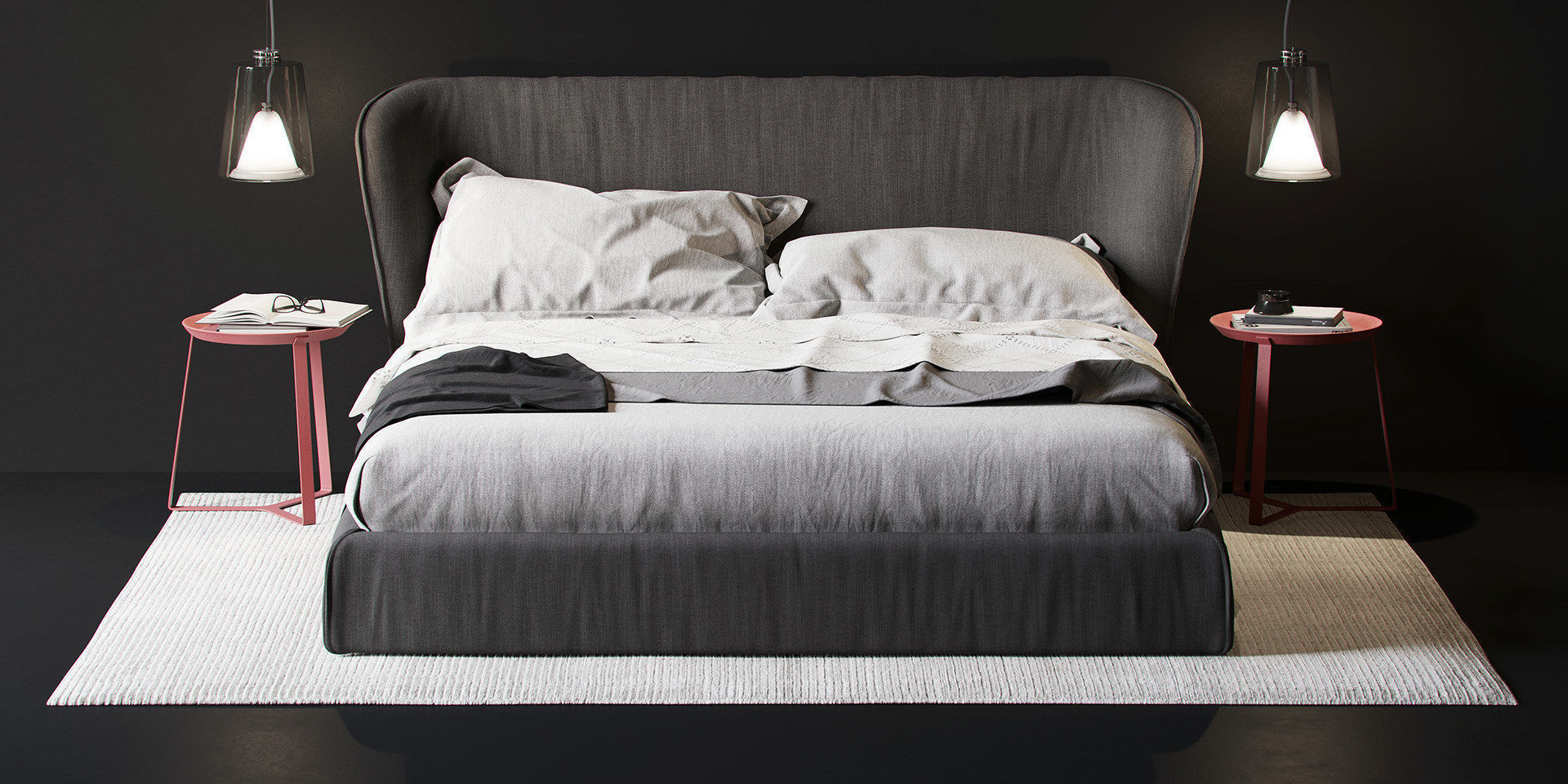 Natuzzi Oasi BED 3D model_1