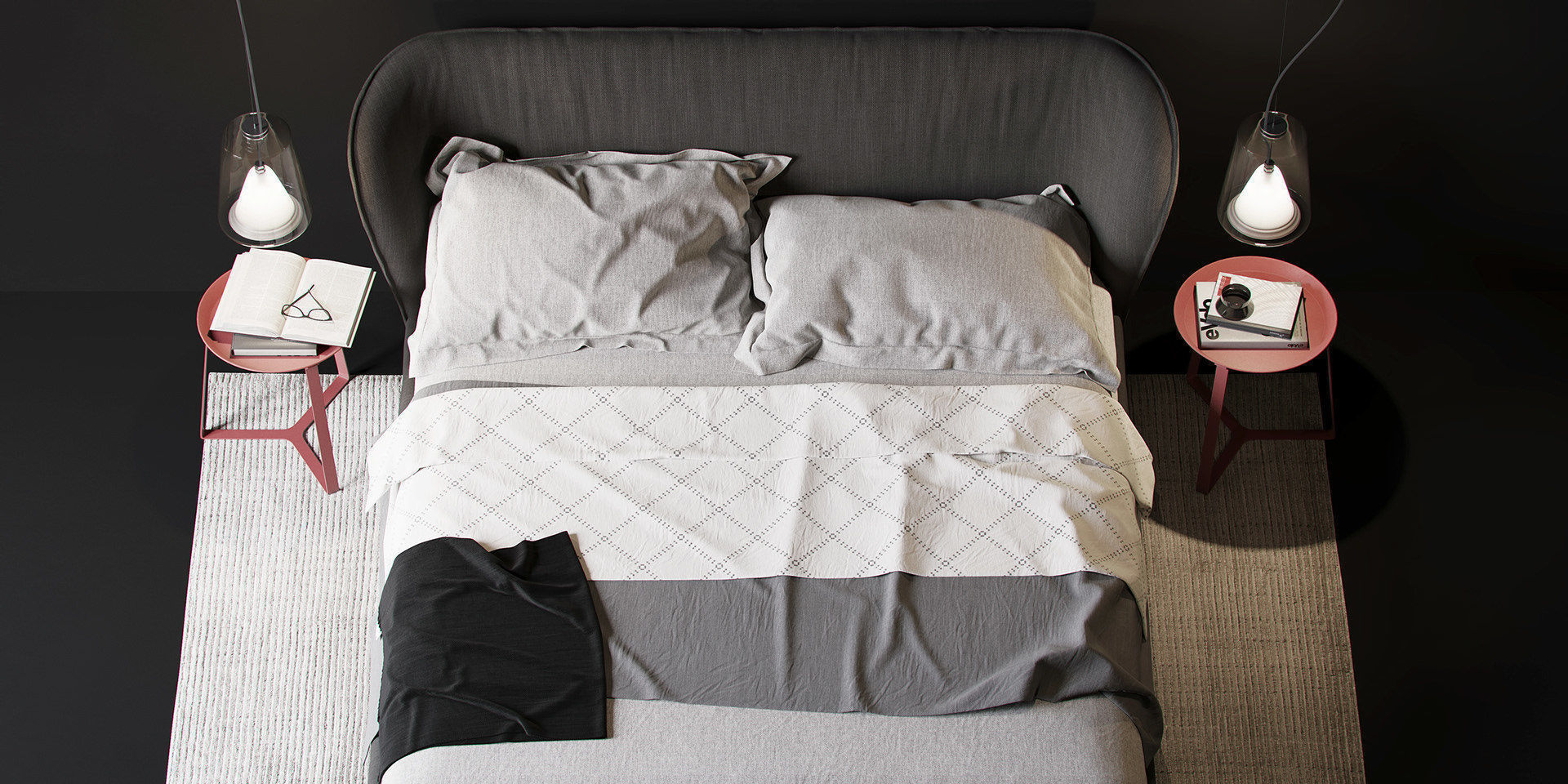 Natuzzi Oasi BED 3D model_3