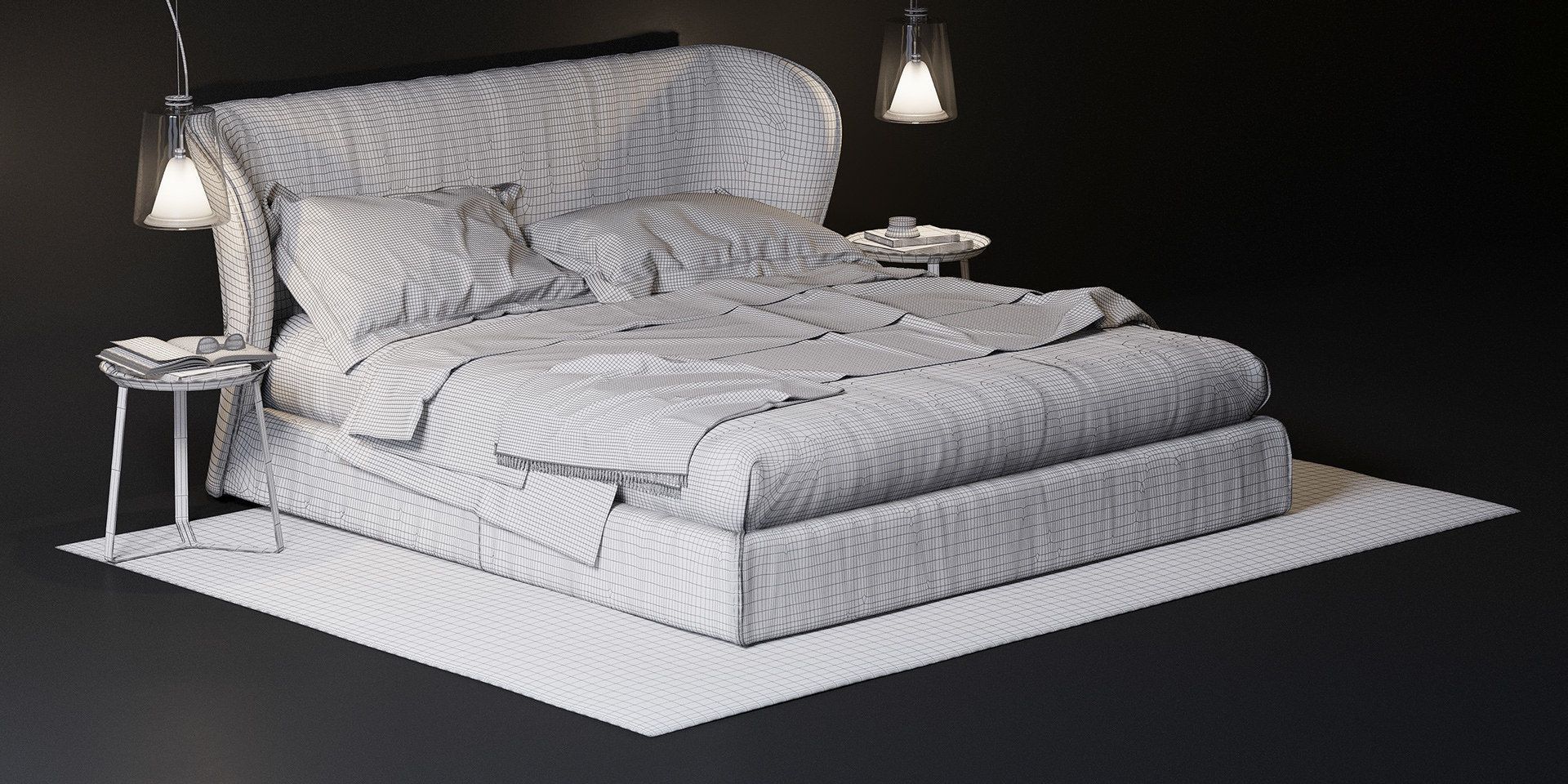 Natuzzi Oasi BED 3D model_8