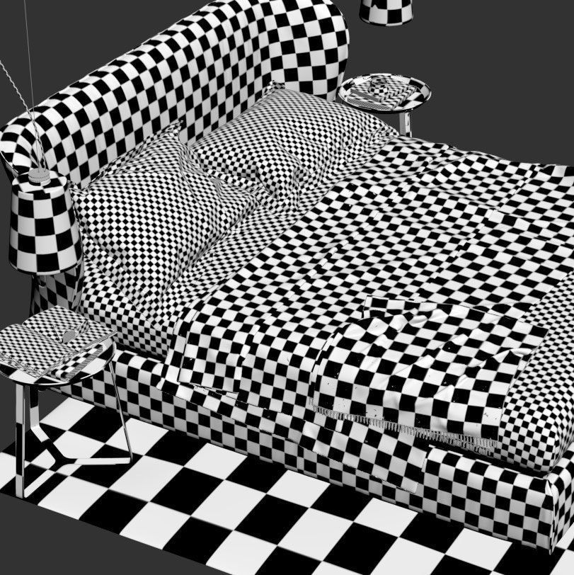 Natuzzi Oasi BED 3D model_7