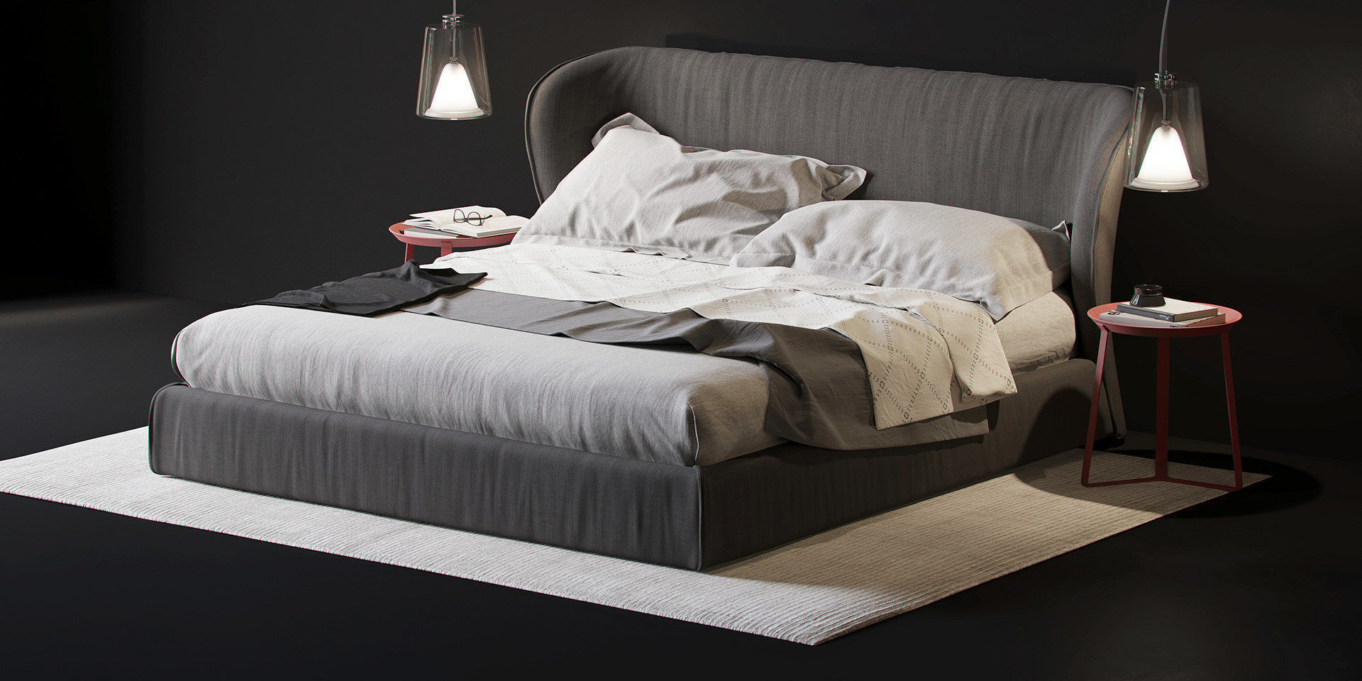 Natuzzi Oasi BED 3D model_2