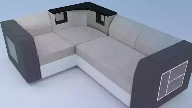 A corner sofa