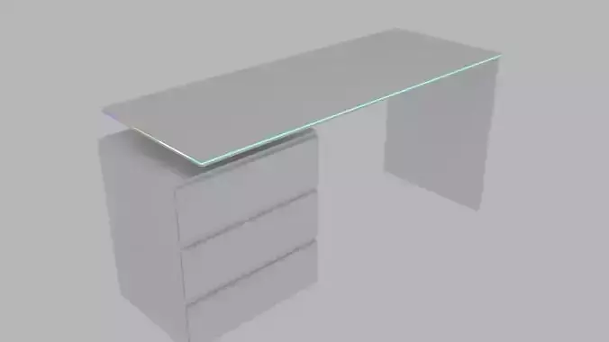 A gaming desk with rgb