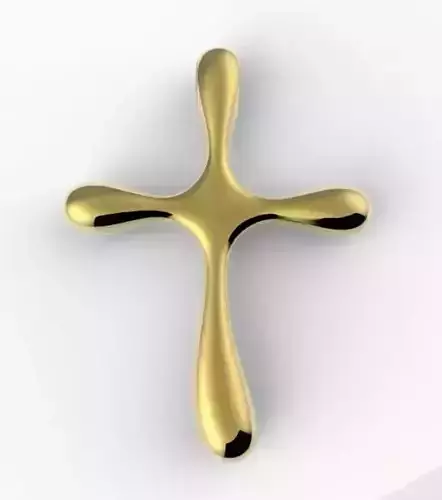 simple cross 3D print model