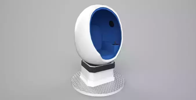 VR egg cinema 9D Low-poly 3D model VR egg cinema 9D Low-poly 3D model