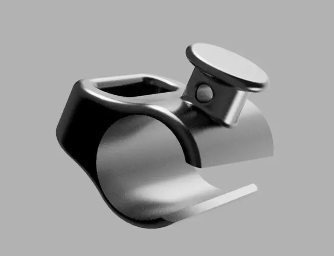 Clipper Lighter Casing Thing with Wick Reel 3D print model_0