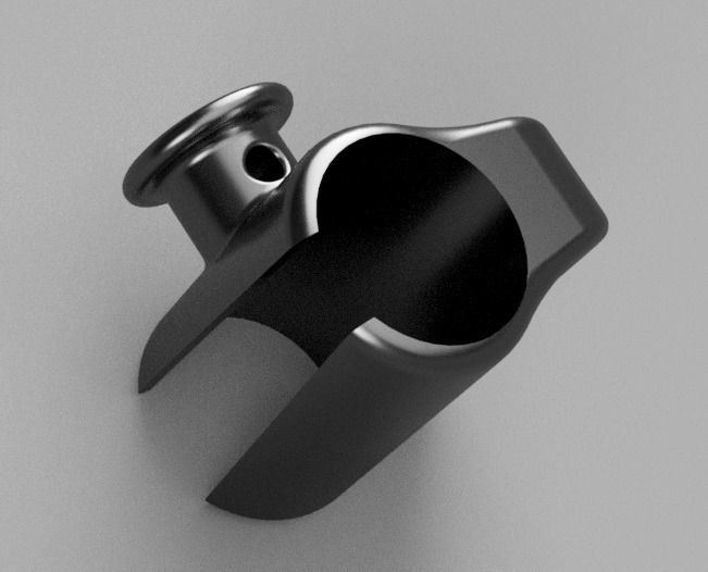 Clipper Lighter Casing Thing with Wick Reel 3D print model_1