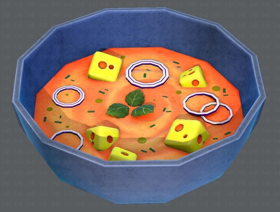 Soup V01 Low-poly 3D model_24
