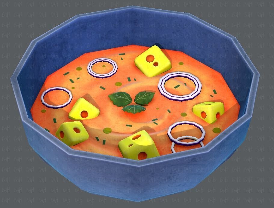 Soup V01 Low-poly 3D model_23