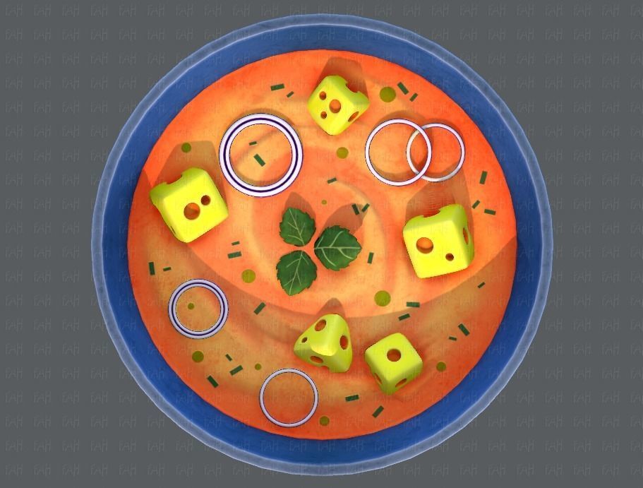 Soup V01 Low-poly 3D model_37