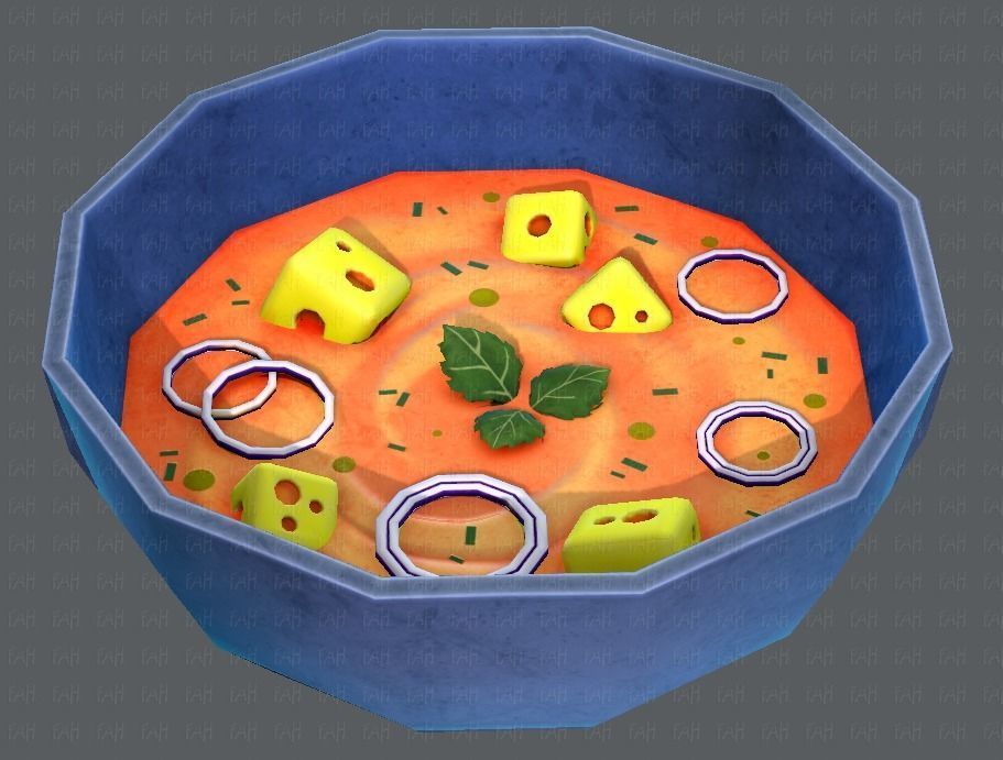 Soup V01 Low-poly 3D model_20