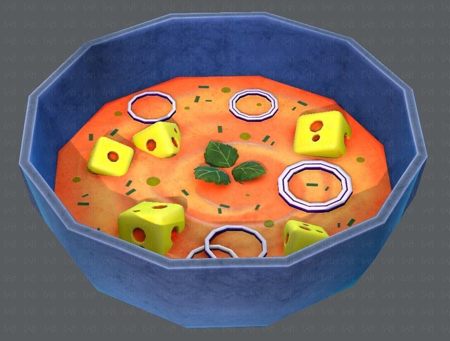 Soup V01 Low-poly 3D model_22