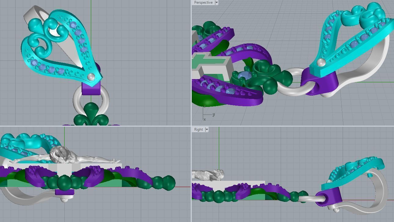 Crucifix cross 3D print model_1
