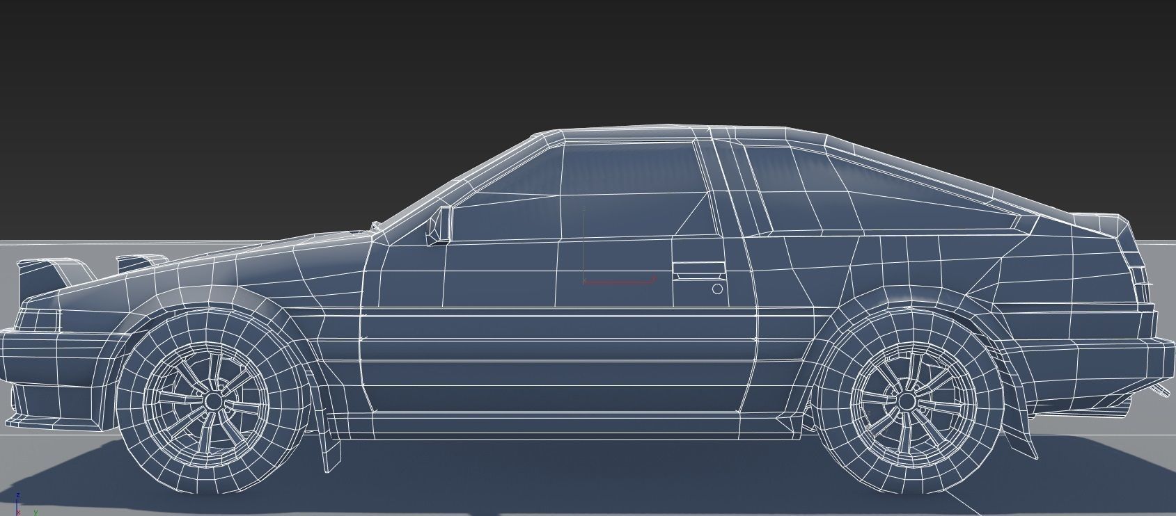 Toyota Corolla GT AE86 Initial D Low-poly 3D model_11