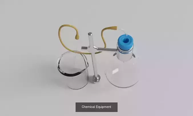 Chemical test-tubes 3D Model Collection