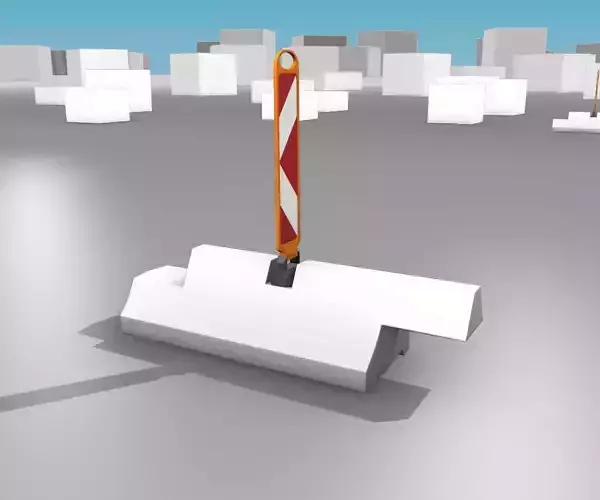 White and Red Road Traffic Barriers - Part 14 -