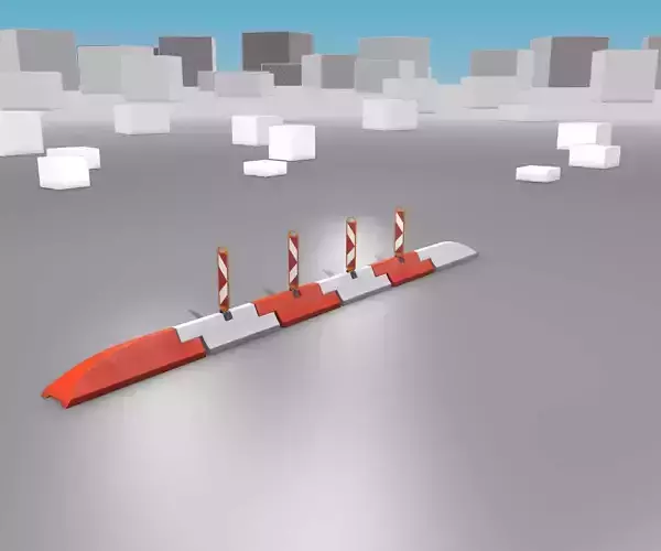White and Red Road Traffic Barriers - Part 21 -