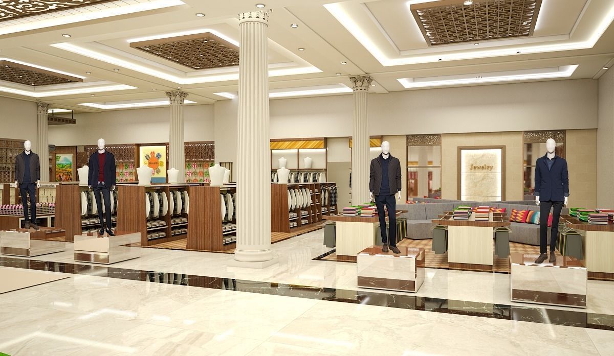 Traditional Shopping Store 3D model_8