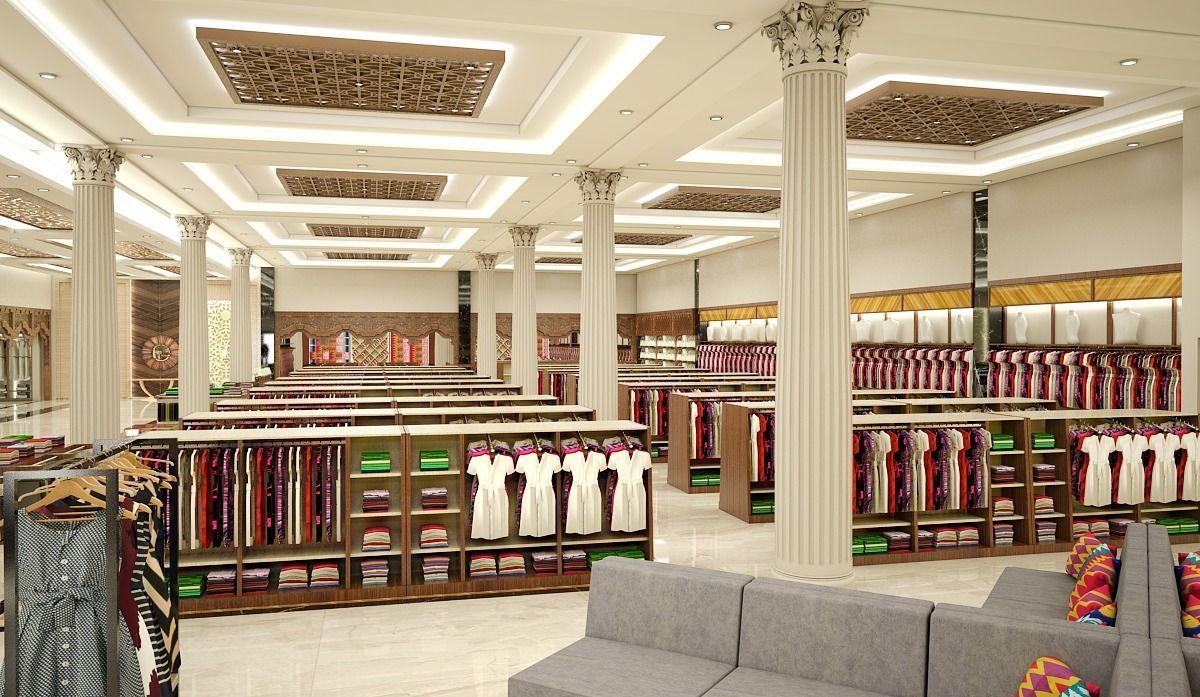 Traditional Shopping Store 3D model_1