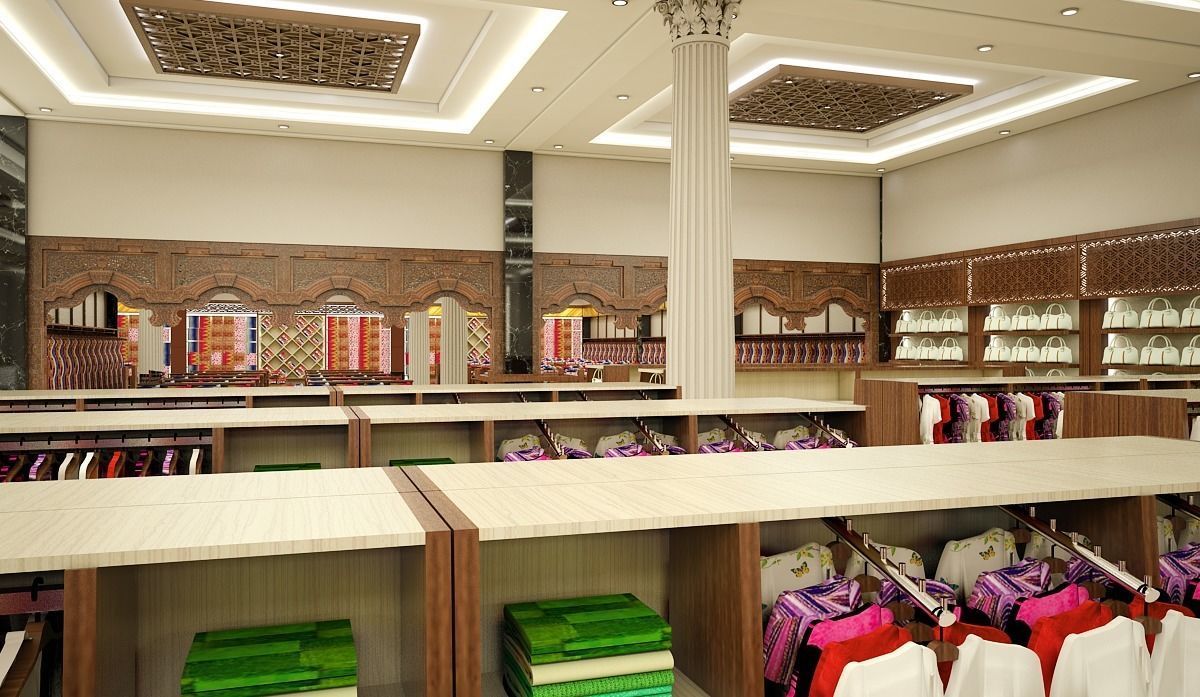 Traditional Shopping Store 3D model_4