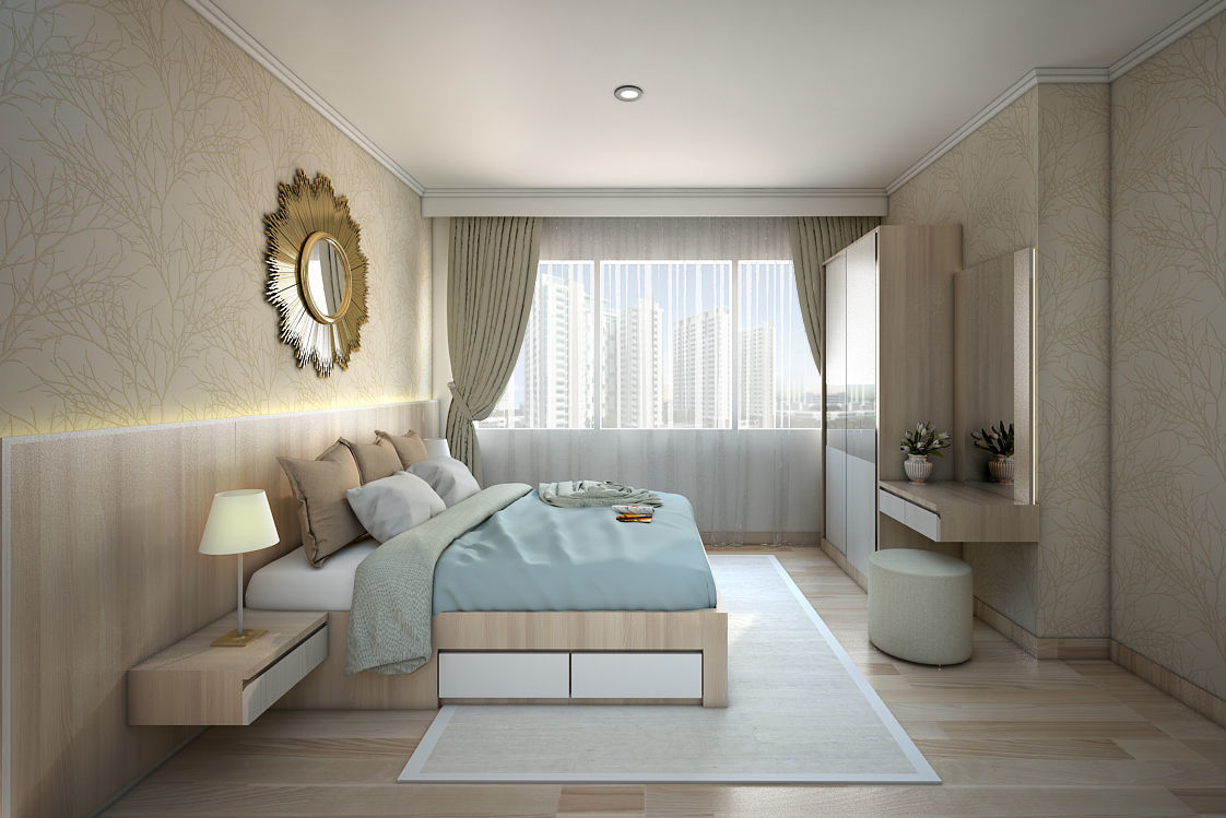 Apartement One Bedroom 3D model_2