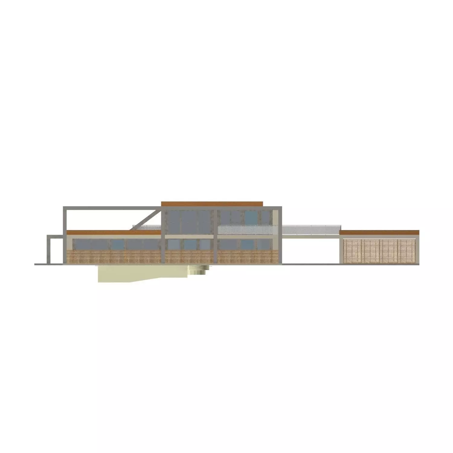Modern Open House Free 3D model