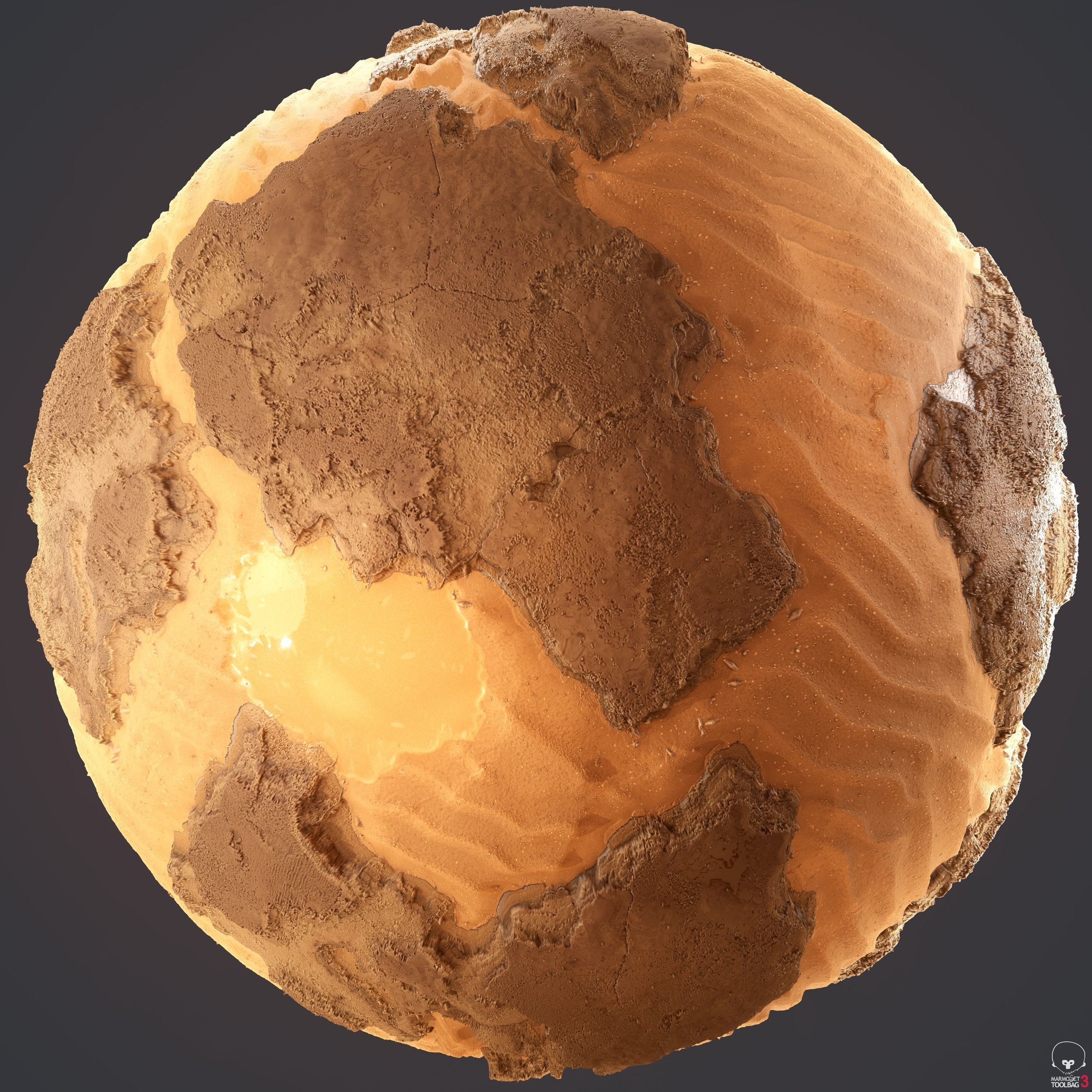 Procedural rocks with sand Texture_3