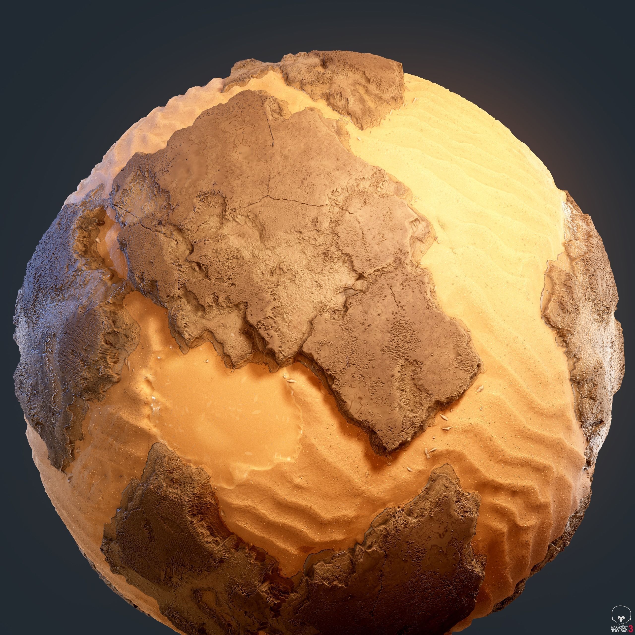 Procedural rocks with sand Texture_4