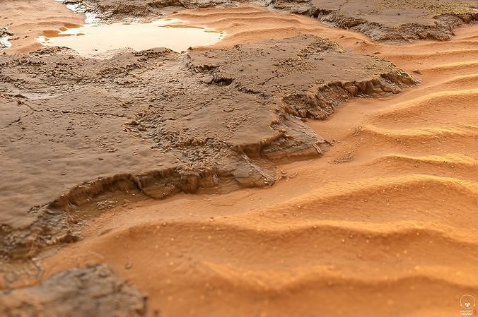Procedural rocks with sand Texture