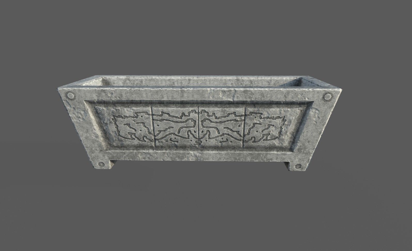 Large Roman Vase Low-poly 3D model_3